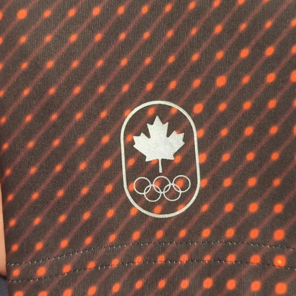 Adidas Tech Fit Medium Compression Climalite Workout Pants Small Woman's Orange - Picture 3 of 9